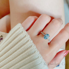 將圖片載入圖庫檢視器 Oval Aquamarine Necklace / Ring 橢圓形海藍寶頸鏈/戒指