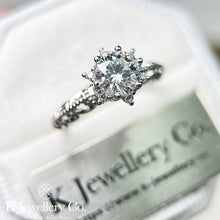 Load image into gallery viewer Moissanite Vintage Noble Ring Moissanite Vintage Royal Ring