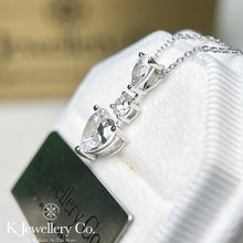 將圖片載入圖庫檢視器 Cubic Zirconia Heart Necklace / Ring 進口訂制高碳鑽肥心頸鏈戒指