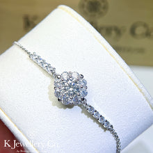 將圖片載入圖庫檢視器 Moissanite Blossom Bracelet 莫桑石流綻放手鏈