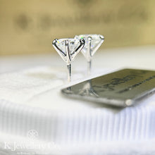 將圖片載入圖庫檢視器 Moissanite Six Prong Earring 莫桑石清鑲高六爪螺絲/耳環
