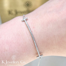 將圖片載入圖庫檢視器 Moissanite Smile Bracelet 莫桑石微笑手鏈