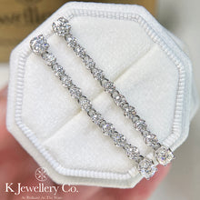 將圖片載入圖庫檢視器 Moissanite Twinkling Stardust Earrings 莫桑石閃爍星塵長耳環