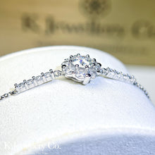 將圖片載入圖庫檢視器 Moissanite Blossom Bracelet 莫桑石流綻放手鏈