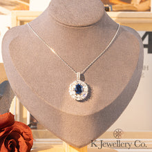 將圖片載入圖庫檢視器 Lab Grown Gem Emerald Ruby Sapphire Earring Necklace Ring 培育寶石紅寶藍寶祖母綠頸鏈耳環戒指套裝