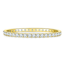將圖片載入圖庫檢視器 Moissanite 12ct Full Paved Bangle 全圈莫桑石12卡手鐲