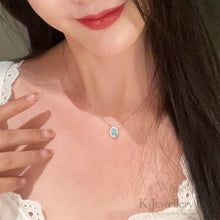 將圖片載入圖庫檢視器 Oval Aquamarine Necklace / Ring 橢圓形海藍寶頸鏈/戒指