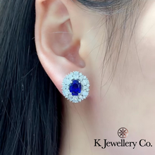 將圖片載入圖庫檢視器 Lab Grown Gem Emerald Ruby Sapphire Earring Necklace Ring 培育寶石紅寶藍寶祖母綠頸鏈耳環戒指套裝