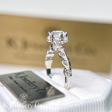 Load image into gallery viewer Moissanite Vintage Noble Ring Moissanite Vintage Royal Ring