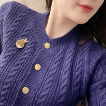 將圖片載入圖庫檢視器 Tiger’s Eye Mother of Pearl Brooch 白貝母虎眼石兔子胸針