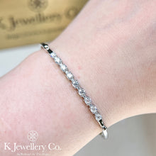 將圖片載入圖庫檢視器 Moissanite Star Bangle 莫桑石星鑽手鐲