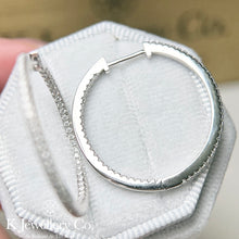 將圖片載入圖庫檢視器 Moissanite Full Paved Earrings 莫桑石全圈內外鑲耳圈