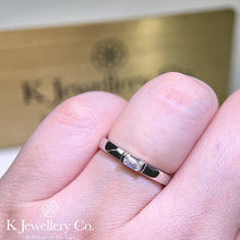 Load image into gallery viewer Moissanite Emerald Ring Moissanite simple emerald cut ring