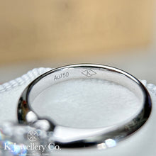 將圖片載入圖庫檢視器 Moissanite PT950 Platinum Classic Six Prong Ring