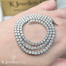將圖片載入圖庫檢視器 Moissanite Full Paved Tennis Bracelet/ Necklace 莫桑石滿鑽珠寶扣手鏈/頸鏈