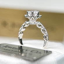 Load image into gallery viewer Moissanite Vintage Noble Ring Moissanite Vintage Royal Ring