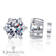 將圖片載入圖庫檢視器 Moissanite Magnet Earrings 莫桑石磁吸款耳環