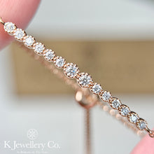 Load image into gallery viewer Moissanite Mini Bracelet full moissanite small bracelet