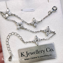 Load image into gallery viewer Moissanite Lucky Clover Bracelet Moissanite four-leaf clover five-flower bracelet