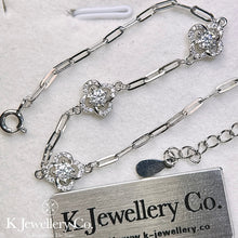 Load image into gallery viewer Moissanite Lucky Clover Bracelet Moissanite four-leaf clover three-flower bracelet