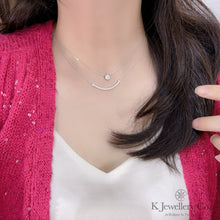 Load image into gallery viewer Cubic Zirconia Taille Impératrice cut Necklace - Imported Custom-Made High Carbon Diamond Queen Cut Necklace