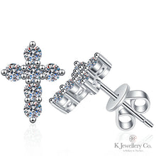 將圖片載入圖庫檢視器 Moissanite Faithful Glow Earrings 莫桑石信仰之光耳環