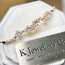 將圖片載入圖庫檢視器 Moissanite Starlight Cascade Bracelet 莫桑石星河流光手鏈