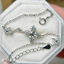 Load image into gallery viewer Moissanite Lucky Clover Bracelet Moissanite four-leaf clover three-flower bracelet