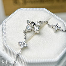 Load image into gallery viewer Moissanite Lucky Clover Bracelet Moissanite four-leaf clover three-flower bracelet