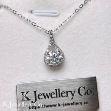 Load image into gallery viewer Moissanite Angelic Tears Necklace Moissanite Angelic Tears Necklace