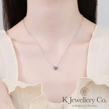 Load image into gallery viewer Moissanite Classic Four Prong Necklace Moissanite Classic Four Prong Necklace