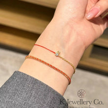 Load image into gallery viewer 925 Silver Red line Bracelet 925 sterling silver red line bracelet