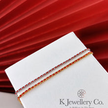 Load image into gallery viewer 925 Silver Red line Bracelet 925 sterling silver red line bracelet