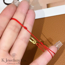 Load image into gallery viewer Cubic Zirconia Glide Redline Bracelet High Carbon Diamond Starlight Sliding Red Line Bracelet