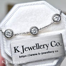 Load image into gallery viewer Moissanite 0.9ct Bubble Bracelet Moissanite Bubble Bracelet