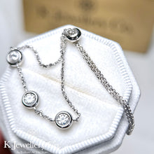 Load image into gallery viewer Moissanite 0.9ct Bubble Bracelet Moissanite Bubble Bracelet