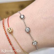 Load image into gallery viewer Moissanite 0.9ct Bubble Bracelet Moissanite Bubble Bracelet