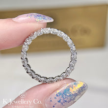 Load image into gallery viewer Moissanite Laced Full Paved Ring Moissanite Laced Full Paved Ring