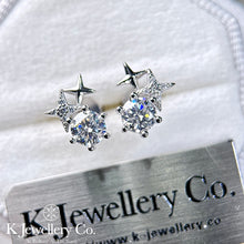 Load image into gallery viewer Moissanite Meteor Earrings Moissanite Meteor Earrings