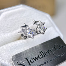 Load image into gallery viewer Moissanite Meteor Earrings Moissanite Meteor Earrings