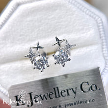 Load image into gallery viewer Moissanite Meteor Earrings Moissanite Meteor Earrings