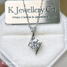 Load image into gallery viewer Moissanite Dance of Lightning Necklace Moissanite Lightning Dance Necklace