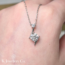 Load image into gallery viewer Moissanite Dance of Lightning Necklace Moissanite Lightning Dance Necklace