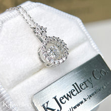 將圖片載入圖庫檢視器 Moissanite Dancing Stone Necklace莫桑石Dancing Stone 0.5 ct 頸鏈