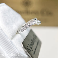 將圖片載入圖庫檢視器 Cubic Zirconia Stacking V-2 Ring 高碳鑽V字戒指