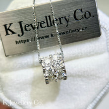 Load image into gallery viewer Moissanite Rolling Round Necklace Moissanite Rolling Round Necklace