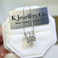 Load image into gallery viewer Moissanite Rolling Round Necklace Moissanite Rolling Round Necklace