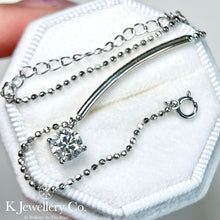 Load image into gallery viewer Moissanite Starry Night Bracelet Moissanite sparkling star bracelet/anklet