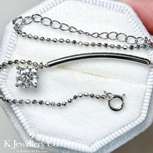 Load image into gallery viewer Moissanite Starry Night Bracelet Moissanite sparkling star bracelet/anklet