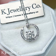 Load image into gallery viewer Moissanite Nail Necklace Moissanite Nail Necklace